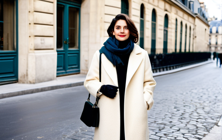 **

"A stylish woman in a cream-colored, oversized boiled wool coat from H&M, standing on a Parisian street in winter. She is fully clothed in modest attire, wearing a scarf and gloves. The background includes classic Parisian architecture. Safe for work, appropriate content, perfect anatomy, natural proportions, professional, family-friendly, well-formed hands, proper finger count."

**