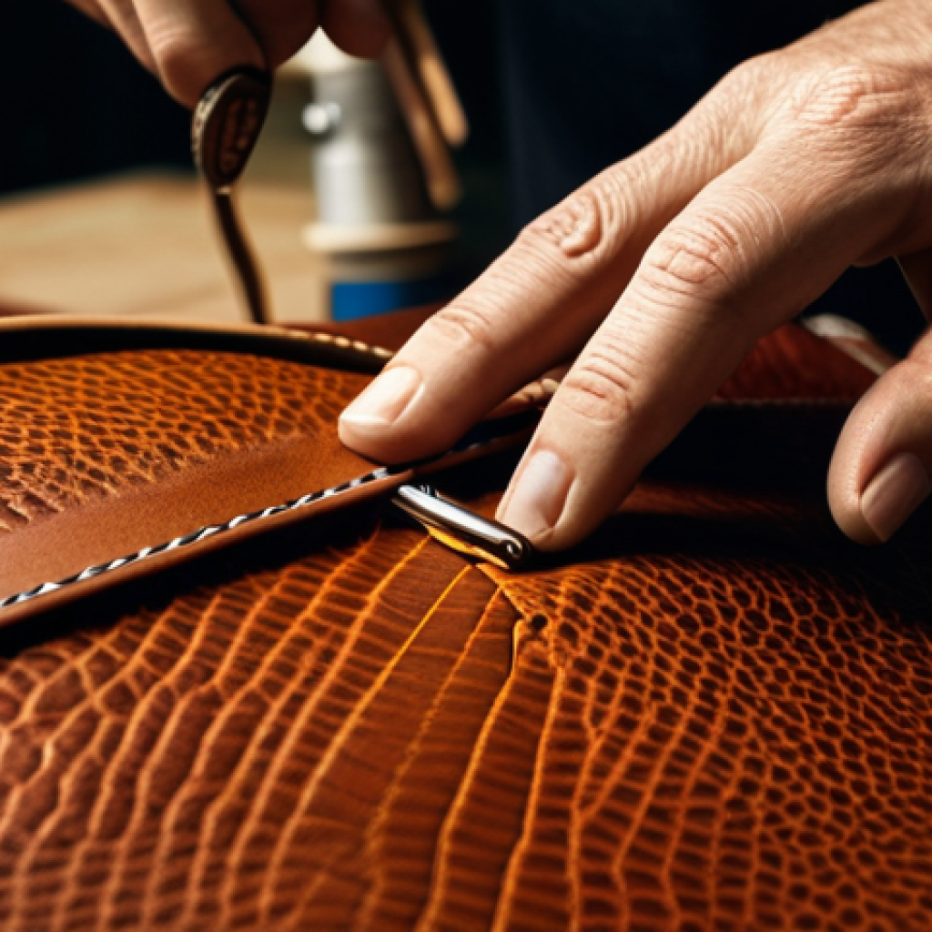 Herm&egrave;s Birkin - Craftsmanship Focus**

"Close-up of a Herm&egrave;s Birkin bag being meticulously hand-stitched by an artisan in a bright, clean workshop. Focus on the texture of the leather and the precision of the stitching. Warm lighting, professional photography, perfect anatomy (of hands), well-formed hands, proper finger count, safe for work, appropriate content, fully clothed (artisan in appropriate workshop attire), professional, modest."

**